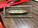 VTG Made in USA SS Santa Maria Brass Boat Tabletop Paperweight