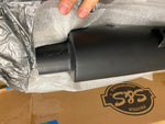 S&S Cycle 4" Grand National Slip-On Muffler Black XG 500 750 Street Harley Exhau