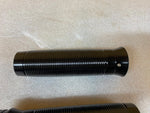 Black Ribbed Billet Grips Harley chopper Sportster Dyna Softail Touring FLH Bagg