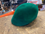 FRANK CLIVE GREEN WOOL HAT VELVET BOW/WING ART DECO EUROPEAN LOOK UNIQUE