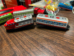 VTG Lot of 5 Made in Japan Tin Litho Train Toys Santa Fe Desmond 7