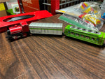 VTG Lot of 5 Made in Japan Tin Litho Train Toys Santa Fe Desmond 7