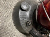 vtg 1937 Dietz little wizard black railroad lantern NY USA red glass globe rare