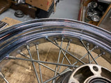 Front Wheel 3.00x16 Spoke Harley Touring FLH BAgger Road King Dual Disc 1" glide