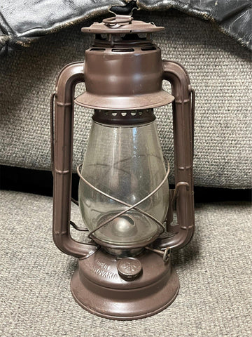 vtg Meva 865 made in Czechoslovakia gray railroad lantern Dietz junior globe