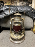 vtg Dietz 1933 little giant 70 hour capacity railroad lantern red glass globe