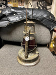 vtg Dietz 1933 little giant 70 hour capacity railroad lantern red glass globe
