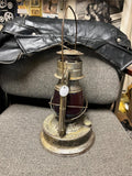 vtg Dietz 1933 little giant 70 hour capacity railroad lantern red glass globe