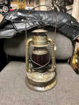 vtg Dietz 1933 little giant 70 hour capacity railroad lantern red glass globe