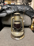 vtg Dietz 1933 little giant 70 hour capacity railroad lantern red glass globe