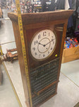 1920's Burnside Hotel Wall Clock Room Key Holder Antique Reception Desk Display!