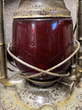 vtg Dietz 1933 little giant 70 hour capacity railroad lantern red glass globe
