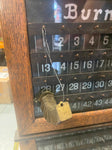 1920's Burnside Hotel Wall Clock Room Key Holder Antique Reception Desk Display!