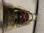 vtg Dietz 1933 little giant 70 hour capacity railroad lantern red glass globe