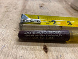 Vtg Jays Auto Parts Pen 1950's New Kensington Pa Advertising Gas Oil float Petro