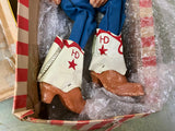 vtg 1950 Howdy Doody Marionette With Box Vintage Peter Puppet MCM Western