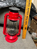 vtg Dietz Junior No.20 red railroad lantern 12" collectable