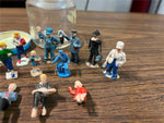 VTG Lot of 12 Model Train Diorama miniature Towns People Plastic