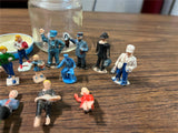 VTG Lot of 12 Model Train Diorama miniature Towns People Plastic