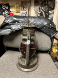 vtg antique 1923 Dietz No.2 D-lite railroad lantern red glass d-lite globe rare