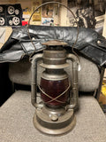 vtg antique 1923 Dietz No.2 D-lite railroad lantern red glass d-lite globe rare