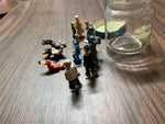 VTG Lot of 12 Model Train Diorama miniature Towns People Plastic