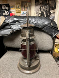 vtg antique 1923 Dietz No.2 D-lite railroad lantern red glass d-lite globe rare