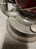 vtg antique 1923 Dietz No.2 D-lite railroad lantern red glass d-lite globe rare