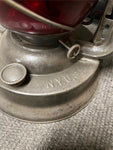 vtg antique 1923 Dietz No.2 D-lite railroad lantern red glass d-lite globe rare