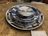 Vtg Hubcap 1959 1960 Chevy Impala Racing flags OEM Stock