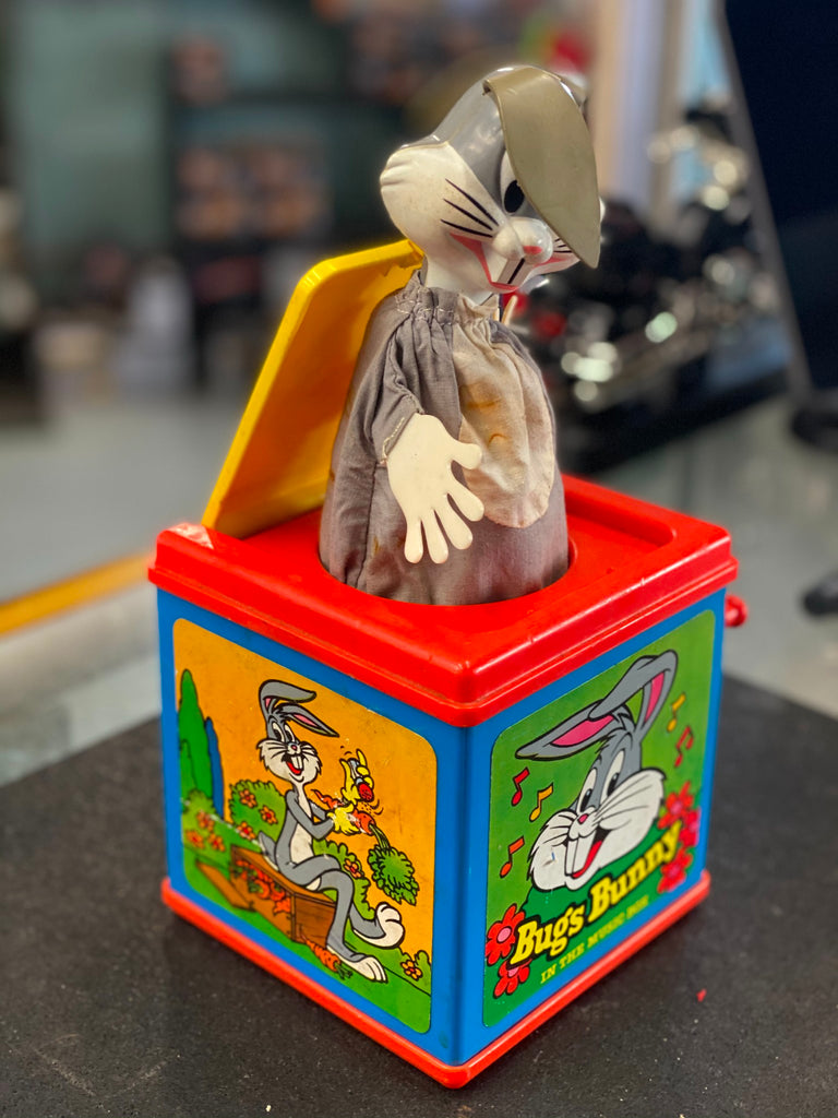 Vintage Warner Bros 1976 Mattel Bugs Bunny Music Jack In The