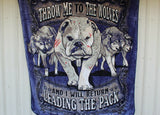 Faux fur Luxury Blanket Throw me to the wolves I will Return Leading the Pack queen size