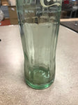 Vtg Coca-Cola Glass Bottle 16 Fl Oz  Embroided Light Green Tint