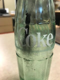 Vtg Coca-Cola Glass Bottle 16 Fl Oz 1 Pint Light Green Tint No Markings