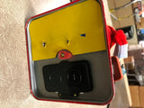 Vtg 1960's Tin Battery Operated Charlie Weaver Bartender Toy X Design lights up