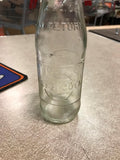 1970 10 Fl Oz Pepsi-Cola Not To Be Refilled Pepsi Bottle Clear Textured Glass