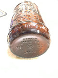 Vtg Brown Amber Glass Soda Bottle Sarsaparilla Sioux City Cowboy picture
