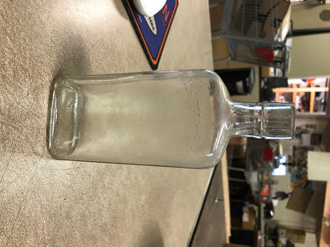 Vtg Glass Whiskey Bottle Full 1/2 Pint No Cork Has No Other Marking