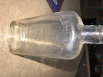 Vtg Glass Whiskey Bottle Full 1/2 Pint No Cork Has No Other Marking