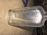 Vtg Glass Whiskey Bottle Full 1/2 Pint No Cork Has No Other Marking