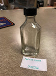 Glass Medicine or Elixir Bottle Has Measurements Label 3ii Slight Pearlescent