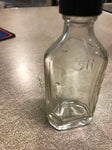 Glass Medicine or Elixir Bottle Has Measurements Label 3ii Slight Pearlescent