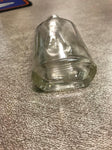 Glass Medicine or Elixir Bottle Has Measurements Label 3ii Slight Pearlescent