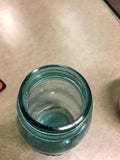 Ball Perfect Mason Blue tinted Glass Canning Mason Jar Lot of 2 No Lids
