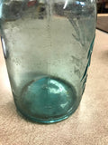 Ball Perfect Mason Blue tinted Glass Canning Mason Jar Lot of 2 No Lids