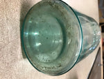 Atlas Mason's Patent Blue Tinted Glass Mason Canning Jar Melting Chipped