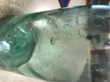 Atlas Mason's Patent Blue Tinted Glass Mason Canning Jar Has Various Bubbles
