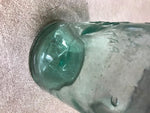 Atlas Mason's Patent Blue Tinted Glass Mason Canning Jar Has Various Bubbles