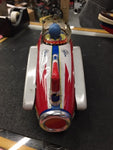 vintage 1960 repop tin mf-742 rocket racer ship Friction Toy Pressed steel