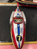 vintage 1960 repop tin mf-742 rocket racer ship Friction Toy Pressed steel